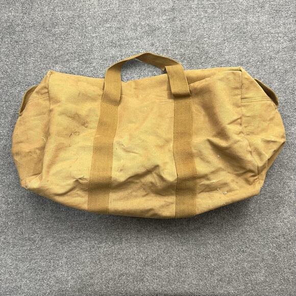 Rothco Canvas Duffel Bag Army Style Tan Heavy Duty 24x15 Large Carry All Tote - Picture 3 of 11